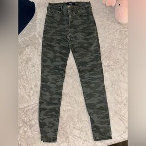 High Rise Military Jeans